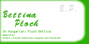 bettina ploch business card